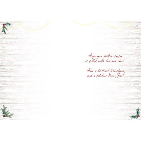 Special Friend Softly Drawn Me to You Bear Christmas Card Extra Image 1